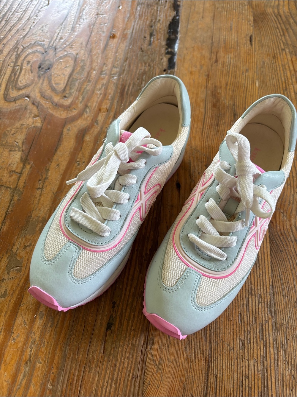 kate spade blue and pink sneakers
